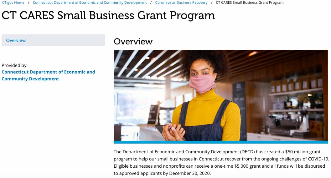 State launching Connecticut CARES Small Business Grant Program