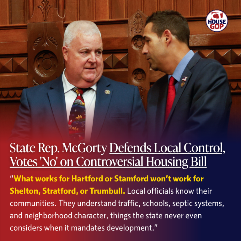 Rep. Ben McGorty Defends Local Control, Votes ‘No’ on Controversial State Housing Bill