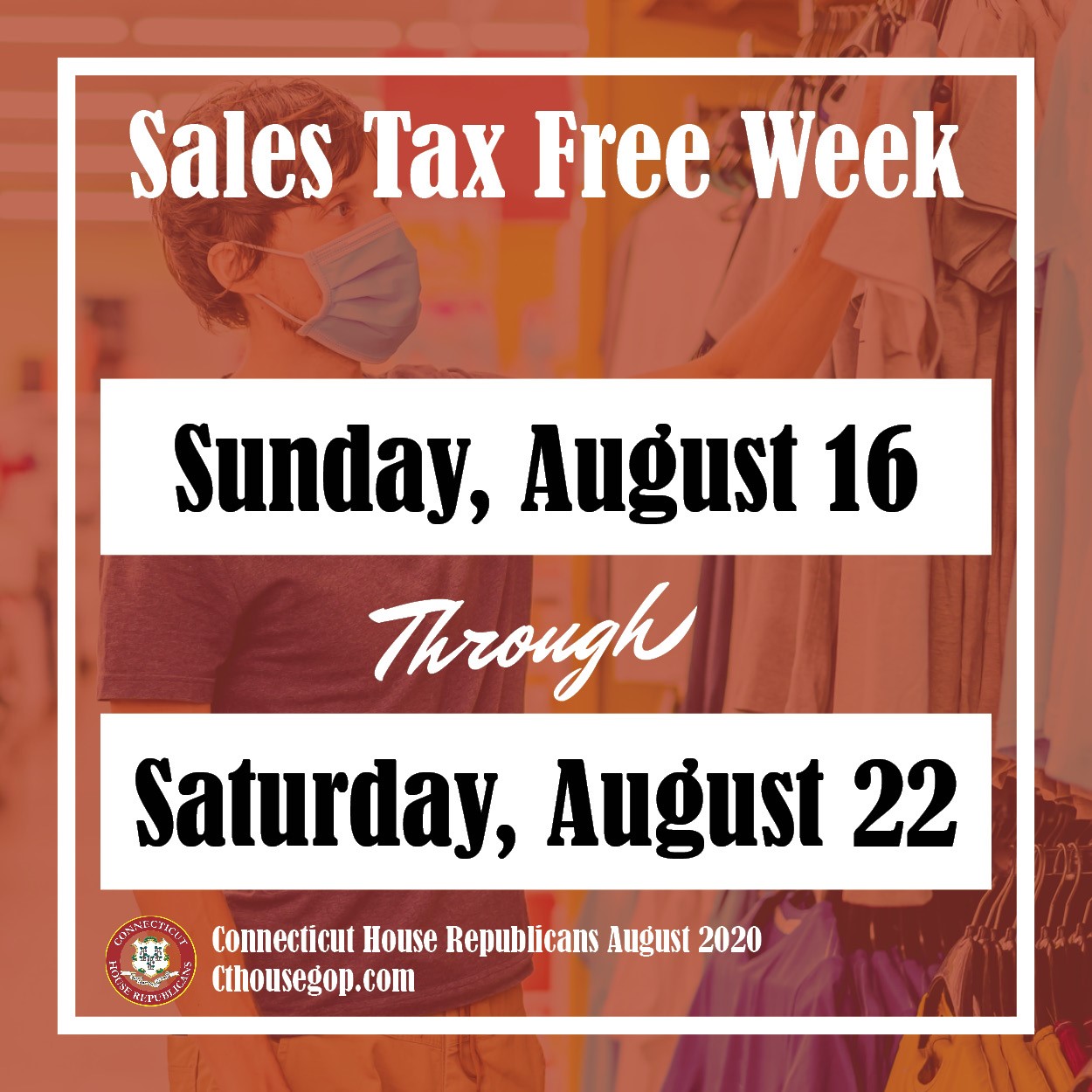 Connecticut’s 2020 Sales Tax Free Week August 1622